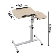 Lazy Mobile Overbed Table Height Adjustable Laptop Stand Sofa Side Tilt Lap Desk