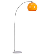 Curved Floor Lamp Standard Living Room Light Retro Domed Shade without LED Bulb
