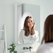 LED Bathroom Mirror Cabinet with Shaver Socket Demister Sensor Lights 70x50cm