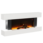 52inch 2kW Electric Fireplace Suite Wooden Surround Remote Control LED Flame