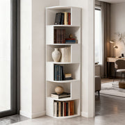 6 Tier Corner Bookshelf Bookcase Freestanding Display Storage Shelf 176cm