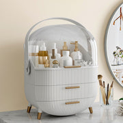 Dressing Table Storage Box Make-up Organizer Cosmetics Drawer Cases with Handle