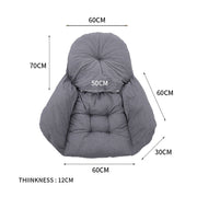 Garden Folding Cocoon Egg Swing Chair Rattan Hanging Basket Hammock with Cushion